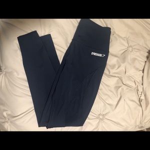 RARE Gymshark High Waisted Navy Blue Mesh Leggings